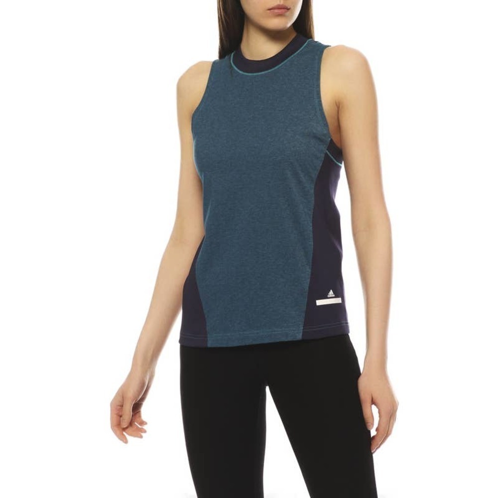 Adidas by Stella McCartney Women's Activewear Running Tank Top Blue Black Size M